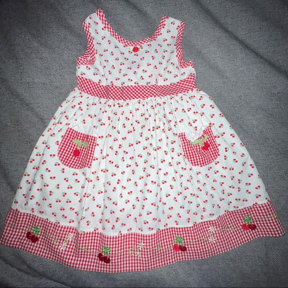 Blueberi Boulevard Other - Vintage cherry 🍒 print dress